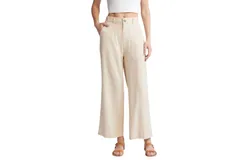 Le Jean Linen Jude Trouser In Sand
