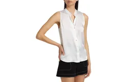L&apos;agence Hendrix Blouse In White