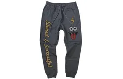 Roku Studio Men&apos;s Rhinestone Stoned Joggers In Black