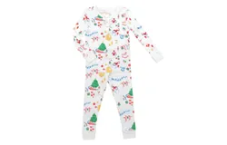 Petidoux Night Before Christmas Pajamas In White