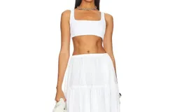 Enza Costa Easy Bralette In White