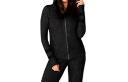 French Kyss Sporty Hoodie In Pepper