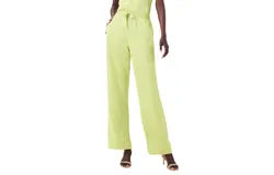 Nic &plus; Zoe 30&period;5" Crepe Wide Leg Pant In Grasshopper