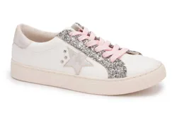 Corkys Footwear Women&apos;s Supernova Star Sneakers In Silver Glitter