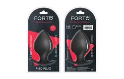 Forto F-60 Spade Silicone Plug Lrg Blk