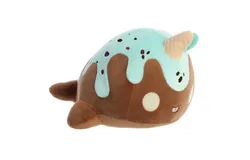 Aurora® Enchanting Tasty Peach® 32cm Mint Chocolate Nomwhal Brown Stuffed Animal