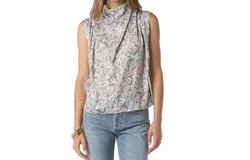 Tart Collections Tierney Top In Pebble Butterfly