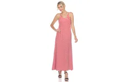 Women&apos;s Backless Striped Maxi Dress