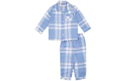 Petit Confection Kids&apos; Plaid Pajamas Set In Blue