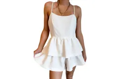 Idem Ditto Cocktail Romper In White