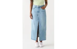 Dex Women&apos;s Maxi Denim Skirt In Medium Blue Wash