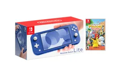 Nintendo Switch Lite Blue Bundle With Detective Pikachu Returns Game