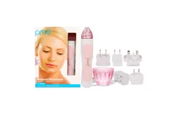 Personal Microderm Classic Set - Blush by PMD for Unisex - 12 Pc Personal Microderm&comma; 2 Body and Facial Cap&comma; Power Adapter&comma; Whithe Training Disc&comma; 2 Very Sensitive Grey Discs&comma; 2 Sensitive Blue Discs&comma; 2 Moderate Green Discs&comma; Reuzable Filter