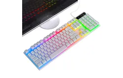 Mechanical Gaming Keyboards&comma; PC Keyboards&comma; Competition Keyboards Gaming Keyboard &lpar;Wired Keyboard with LED Light for Gamers&sol;Workers 104 Keys&rpar;