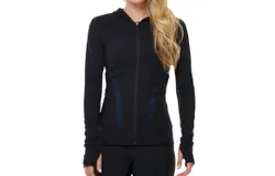 Shape Active Offbeat Hooded Jacket In Black