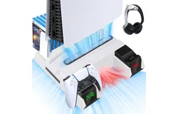 For PS-5 Controller Dual Charging Station With Fan Vertical Stand for PlayStation-5