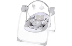 Comfort 2 Go Compact Portable 6-Speed Cushioned Baby Swing with Music&comma; Folds Easy&comma; 0-9 Months 6-20 lbs &lpar;Cuddle Lamb&rpar;