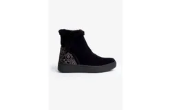 Johnny Was Gradi Embroidered Slip On Bootie In Black