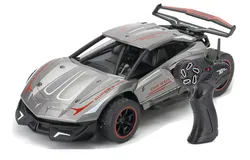 Construction toys 1&sol;24 remote-controlled toy car&comma; rechargeable car toy&lpar;Black&rpar;