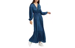 Belle & Bloom Women&apos;s Window Seat Tiered Maxi Dress in Blue
