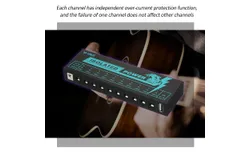 M-VAVE Guitar Pedal Power Guitar Effector Power Supply 10 Isolated DC Output Isolated Power