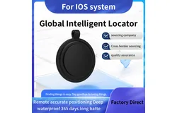 2Packs Mfi Airtag Waterproof IP67 Air Tag Plus Itag Smart Locator Anti-Lost Any Item Finder Mini Tracker for Apple Find My-Black