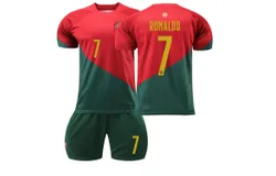 Ronaldo Portugal Soccer Football Jersey No&period;7&period; Sports Fans Outdoor T-Shirt Boys Kids Youth Jersey Shirt Socks Soccer Shirt Gift Kit Set
