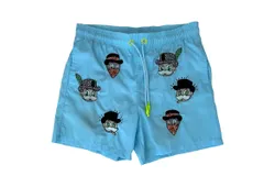 Bain De Mer Men&apos;s Monopoly Dudes Swimwear In Baby Blue