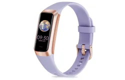Fitness Tracker with Step Counter&sol;Calories&comma;1&period;10&apos;&apos;AMOLED Touch Color Screen&comma; Pedometer Watch for Women Men -purple