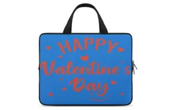 Valentine&apos;s Day Laptop Bag Women Man 10 12 13 15 17 Inch Office Notebook Travel Computer Handbag Waterproof Bag Notebook Cover
