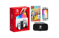 Nintendo Switch Oled White Bundle With Accessories and Detective Pikachu Returns Game
