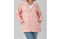 Joh Jaden Anorak Jacket In Blush