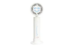 Kuromi series handheld fan elementary school students summer electric USB rechargeable turbo hand hanging portable generation of hair-Big white eared dog
