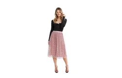 Belle & Bloom Women&apos;s Mixed Feeling Reversible Skirt in Pink