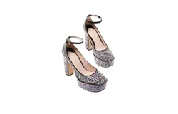 Kate Spade Women&apos;s Gia Platform High Heel Pump In Black Crystal