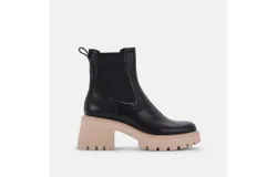 Dolce Vita Hawk H2O Booties In Black Leather