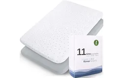 Baby Lounger&comma; Foldable Infant Nest Pillow with Soft Memory Foam Mat&comma; Cover with Adorable Pattern&comma; Converts to Backpack for Easy Travel&comma; 0-12 Months&comma; White