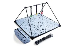 Travel Play Mat for Babies 0-6 Months&comma; Baby Play Mat&comma; Newborn Essentials&comma; Tummy Time Mat&comma; Baby Mat for Floor&comma; Play Mat for Babies 6-12 Months Crosses Pattern &lpar;Polka Dots&rpar;