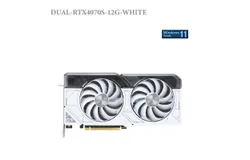 Dual GeForce RTX 4070 SUPER 12GB GDDR6X white version graphics card&comma; axial fan&comma; 2&period;56 slot design