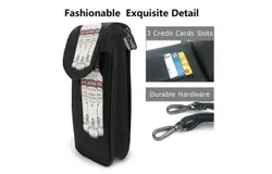 Smirnoff Vodka Alcohol Glass Bottle Pu Leather Crossbody Phone Bag Card Slots Flip Phone Purse With Adjustable Strap 7&period;6x4&period;9inch