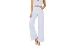 Pistola Kinsley Mid Rise Ultra Flare Jeans In Le Blanc