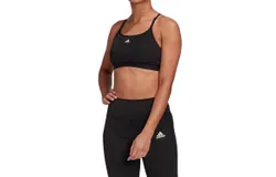 Adidas Light Support Removeable Pads Training Sports Bra In Black