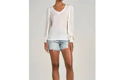 Elan Saxon Shirt In White