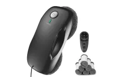 Tosima W2 Window Cleaner Robot&comma; Automatic Cleaning with Intelligent Path Planning&comma; 3800Pa Suction Power&comma; Edge Detection Technology&comma; Remote Control-BLACK