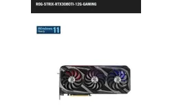 ROG Strix RTX 3080Ti 12GB GDDR6X enhanced cooling graphics card black memory 12GB