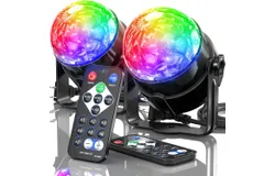Luces de discoteca&comma; luces de fiesta&comma; luz de discoteca&comma; luz estroboscópica de 7 colores&comma; luces de escenario activadas por sonido&comma; equipo de DJ con control remoto&comma; barra de cumpleaños&comma; paquete de 2