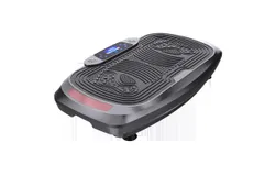 Vibration Plate Fitness Platform Exercise Machine Vibrating Lymphatic Drainage Shaking Full Body Shaker Workout Vibrate Stand Shake Board Sport Gym for Weight Loss Fat Burner for Women Men-Grey