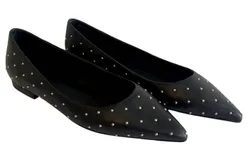 Cecelia New York Women&apos;s Brie Pointed Flat Shoes In Black&sol;gold