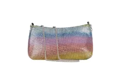 Colorful Sequin Bag Shiny Shiny Purse Party Rhinestone Bag Clutch Bag Women&apos;s Crossbody Bag