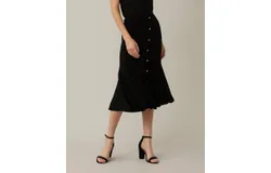 Joseph Ribkoff Trumpet Hem Skirt In Black